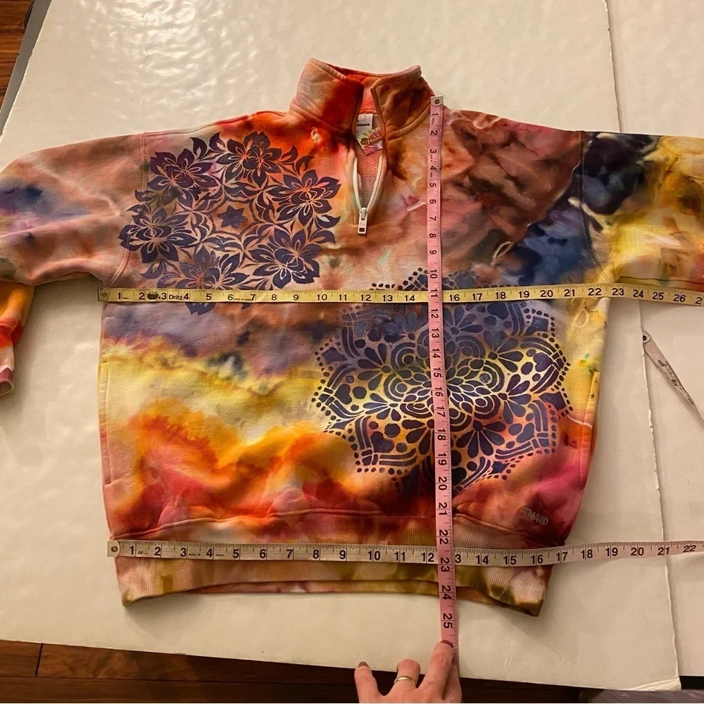 Aritzia TNA Sweatfleece Women Size Small Cozy Fleece Mega Fit 1/4 Zip Sweatshirt - Picture 10 of 12